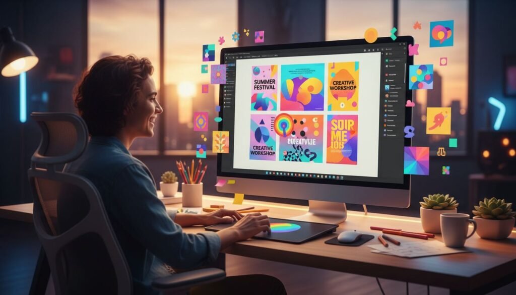 Featured image for دورة تصميم جرافيك كانفا: دليلك الشامل لتعلم التصميم بسهولة واحتراف