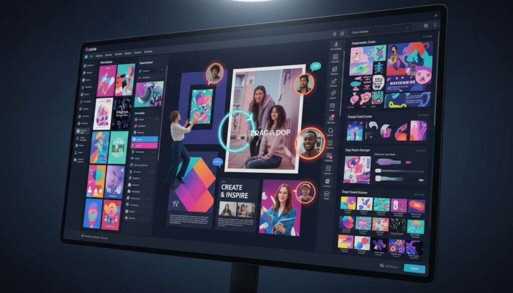 Featured image for أفضل كورسات تصميم كانفا لتعلم الإبداع بسهولة واحترافية