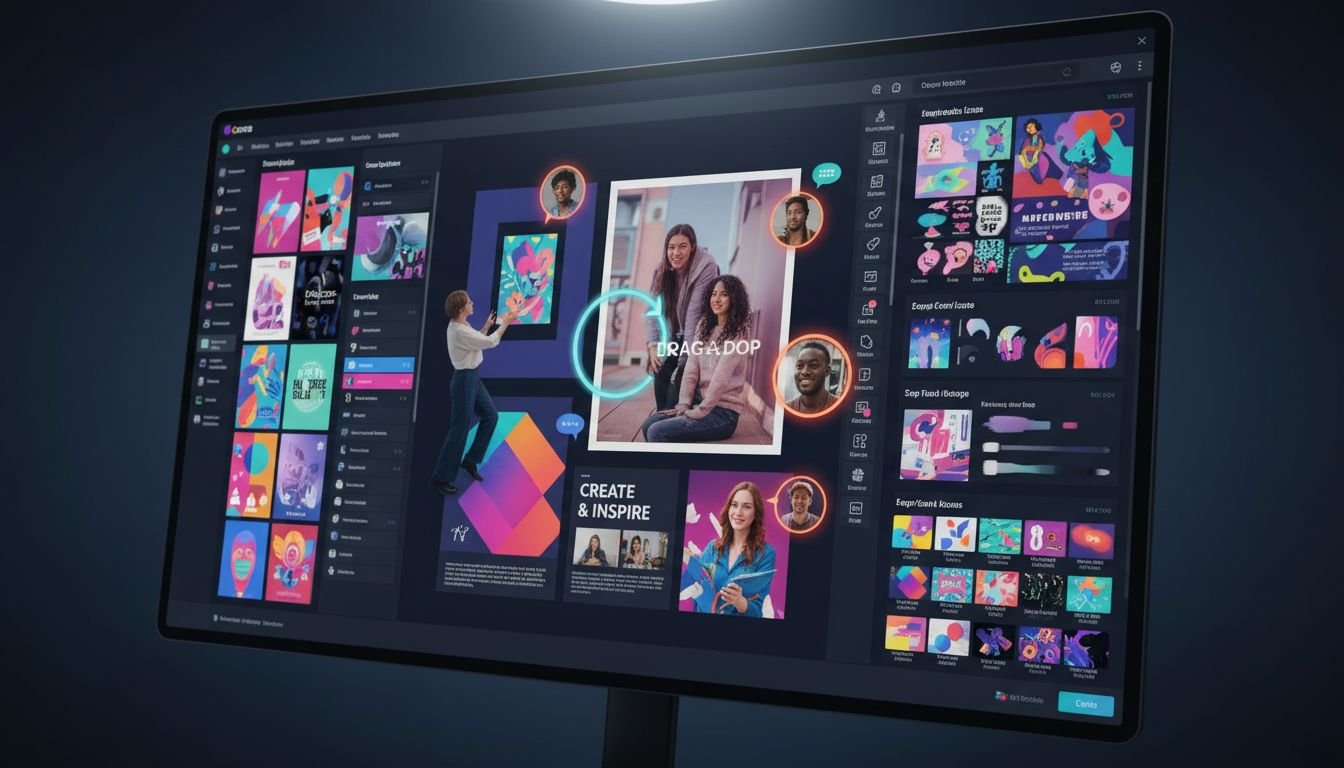 Featured image for أفضل كورسات تصميم كانفا لتعلم الإبداع بسهولة واحترافية