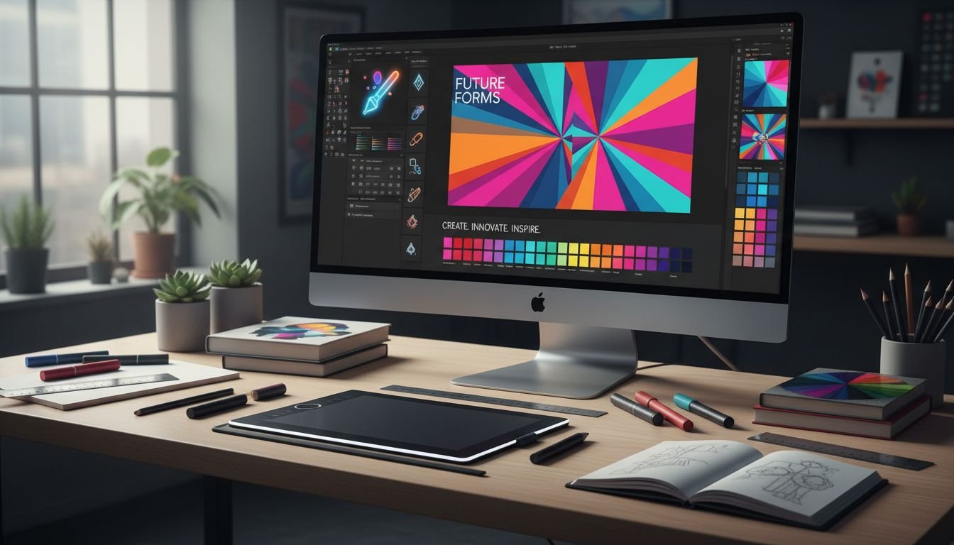 Featured image for دورة تصميم جرافيك: دليل شامل للمبتدئين والمحترفين