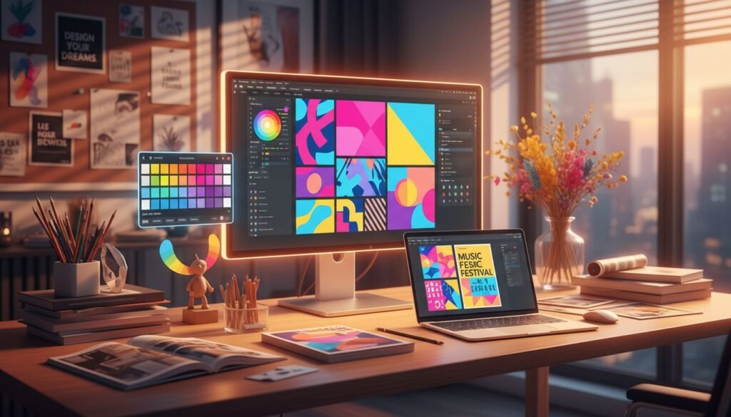 Featured image for دليل شامل لتعلم التصميم: خطوات عملية وأدوات مبتكرة للمبتدئين