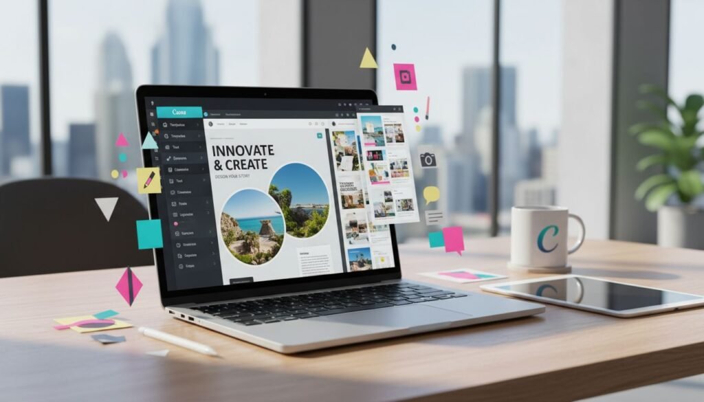 Featured image for دليل شامل لاستخدام تطبيق الكانفا لإنشاء تصاميم احترافية بسهولة